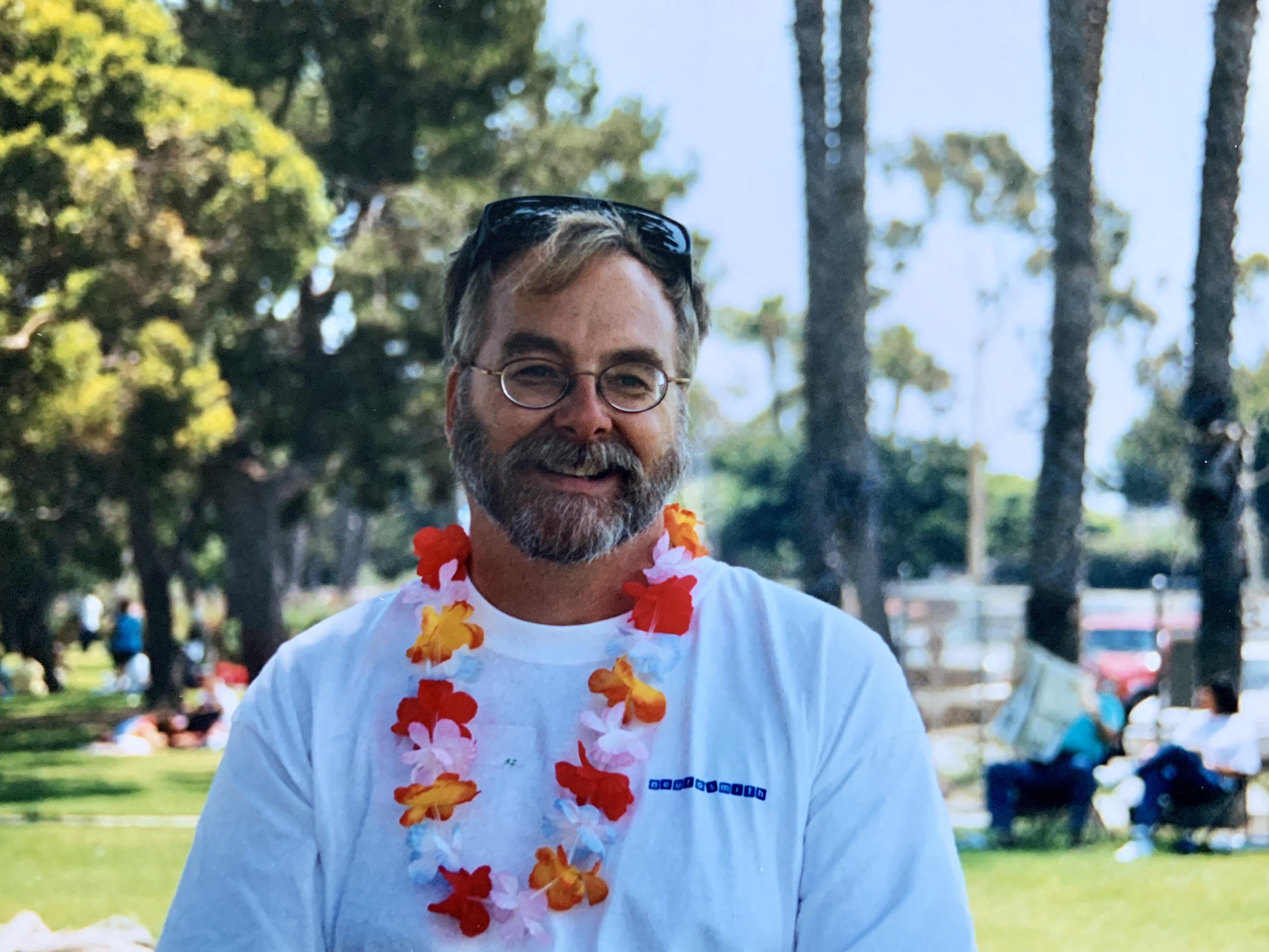 John R. Sosoka Jr at Neurosmith party, 2002